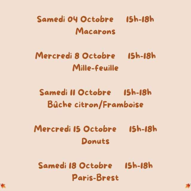 LE COUP DE PÂTE D'ISA - Ateliers de pâtisserie