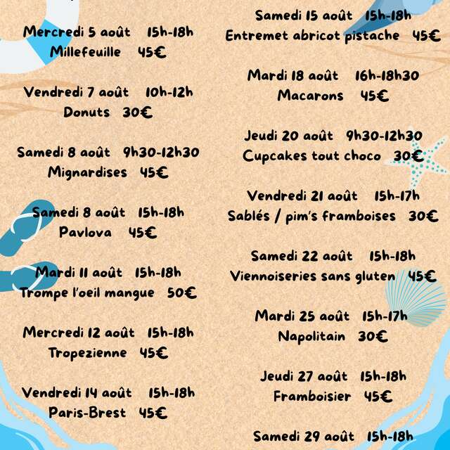 ATELIER - Les ateliers pâtisserie avec Le Coup de Pâte d'Isa