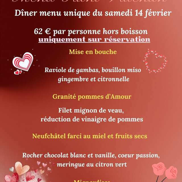 La Saint-Valentin à l'hôtel-restaurant Normand