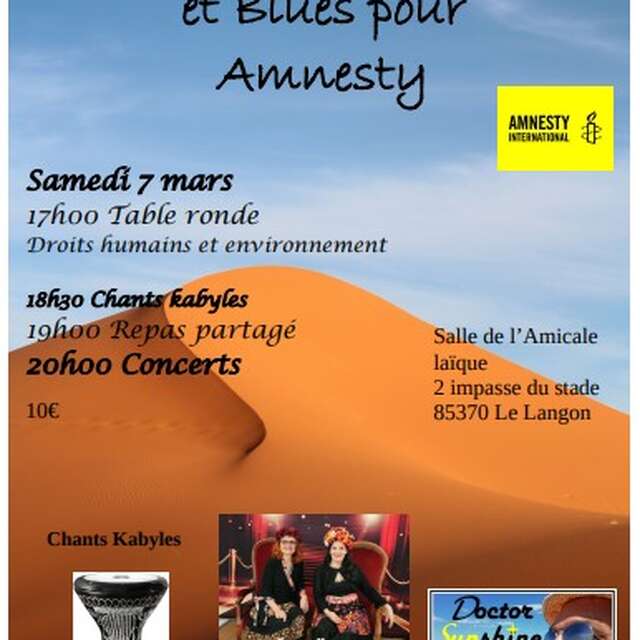 Musiques du monde et blues pour Amnesty