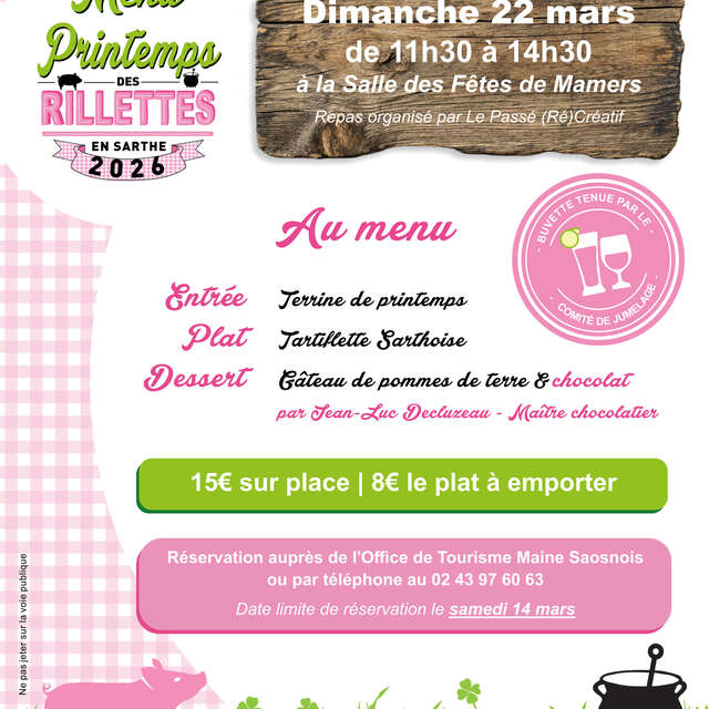 Repas convivial du Passé Récréatif - Le printemps des rillettes