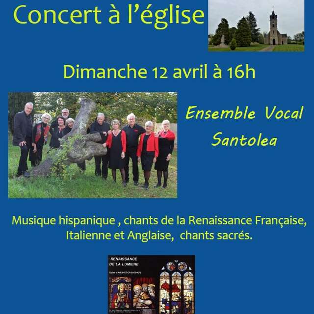 Concert à l'église avec l'ensemble vocal Santolea
