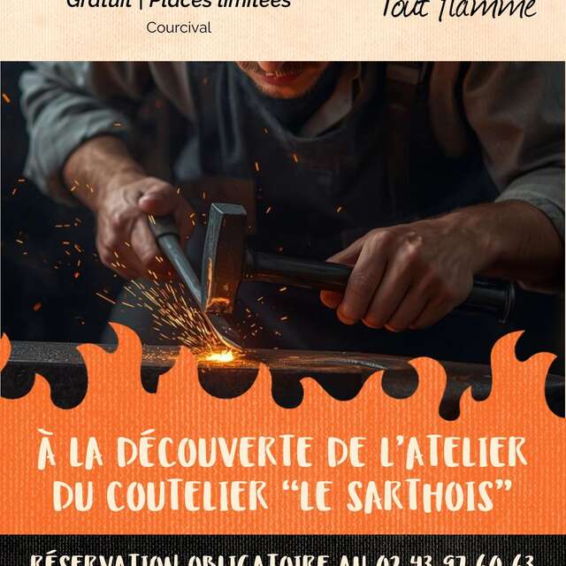 Tout Feu Tout Flamme 2026 - Visite de l'atelier de coutellerie "Le Sarthois" de Didier Bergeot