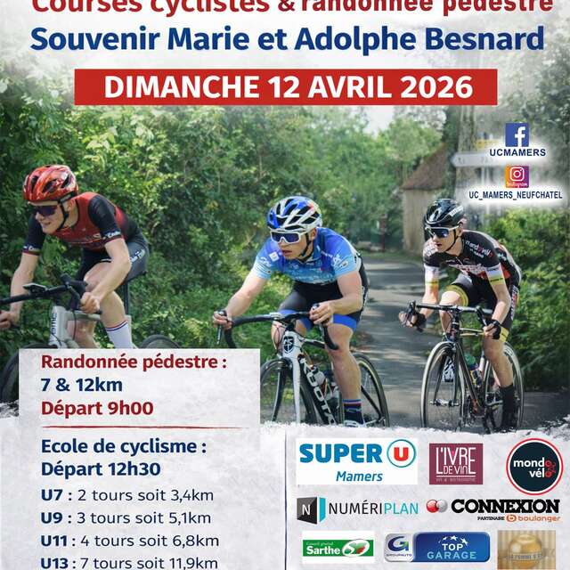 Courses cyclistes et randonnée pédestre à Vezot