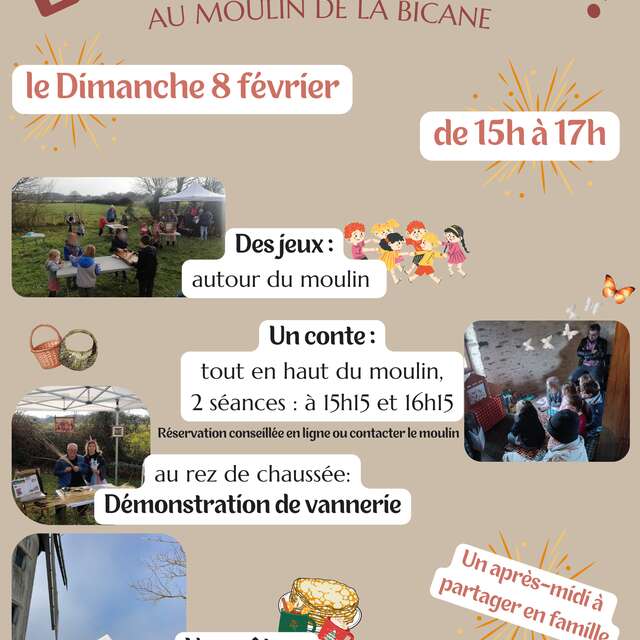 La chandeleur au moulin de la Bicane