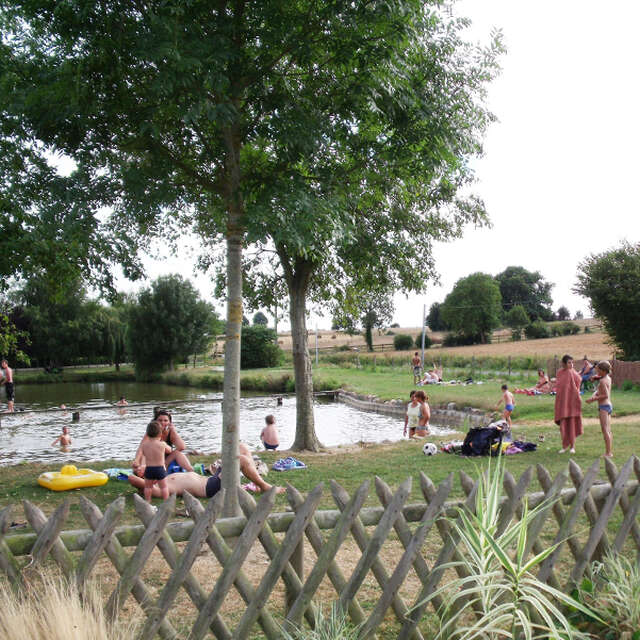 Plage du plan d'eau de Marigné