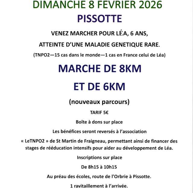 Marche solidaire pour Léa