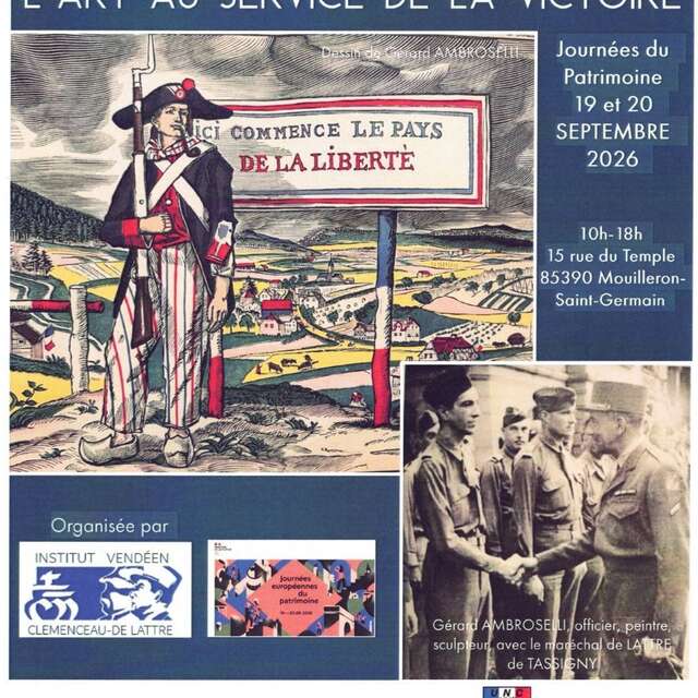 Exposition "Gérard AMBROSELLI, Jean de LATTRE, l'art au service de la victoire"