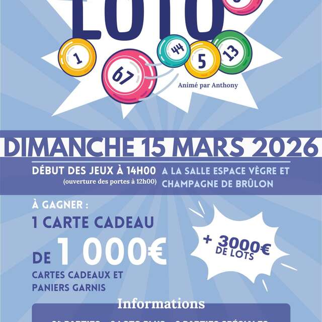 Grand Loto à Brûlon