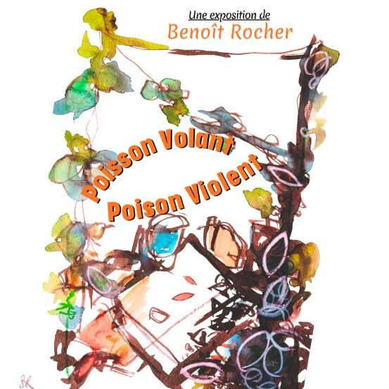 Exposition, poisson volant, poison violent de Benoît Rocher à l'Escalier