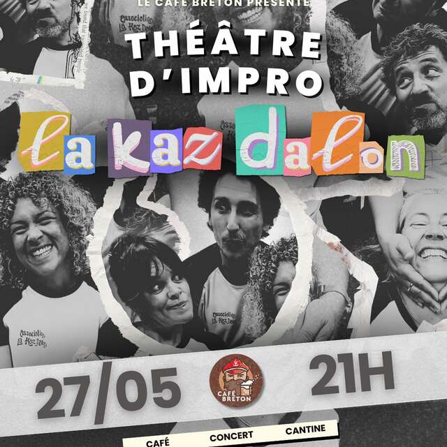 Théâtre d'impro au Café Breton