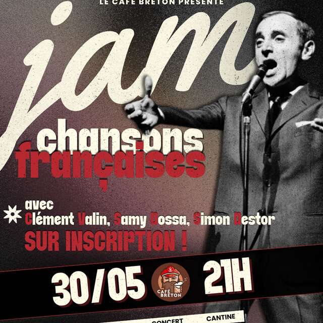 Jam Chanson française au Café Breton