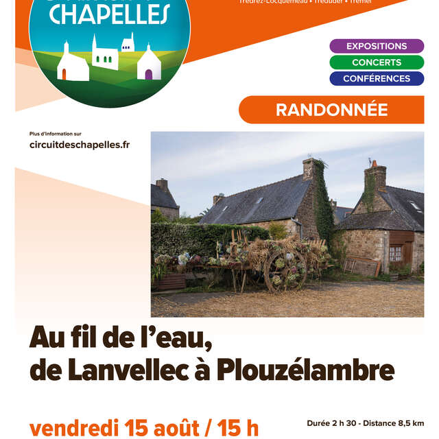Au fil de l’eau, de Lanvellec à Plouzélambre - Circuit des Chapelles