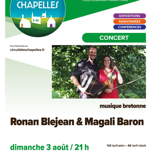 Ronan Blejean & Magali Baron - Musique bretonne - Circuit des Chapelles