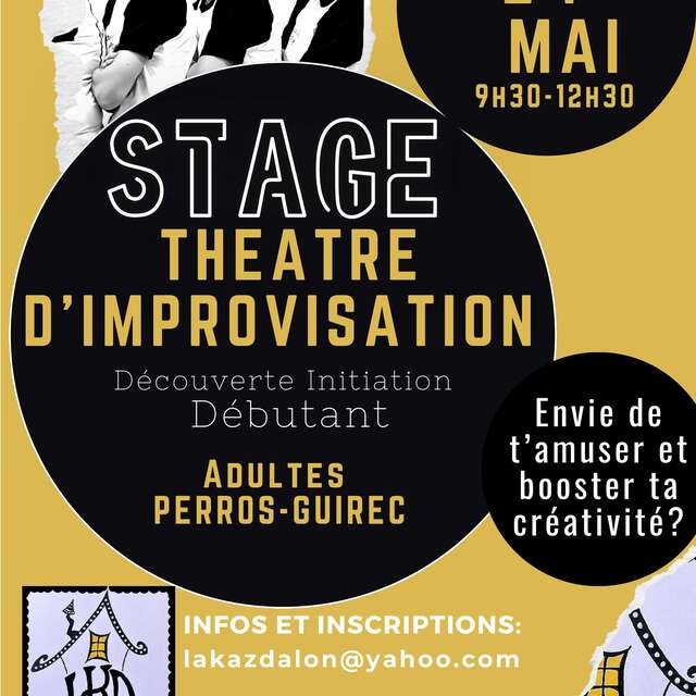 Stage de théâtre: Initiation improvisation pour adultes débutants