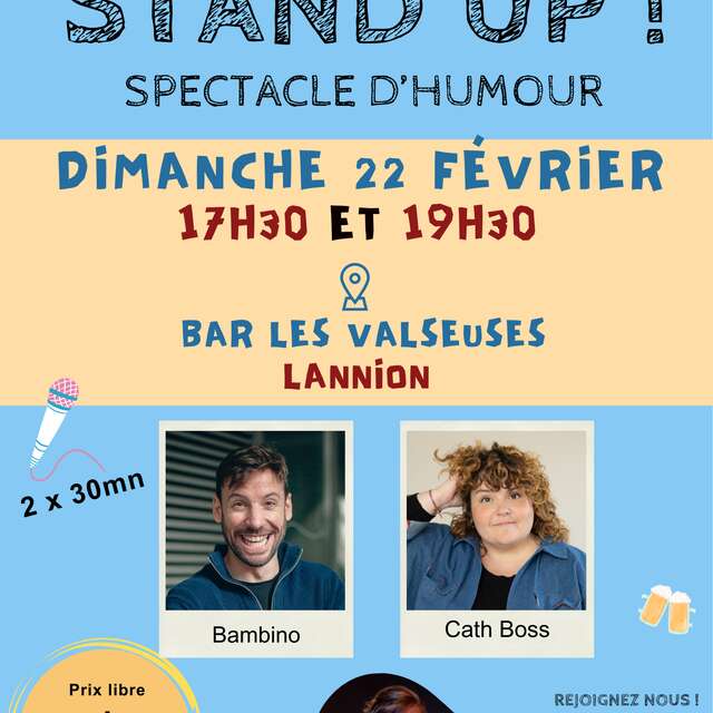 Spectacle d'humour - Bliz Stand Up aux Valseuses