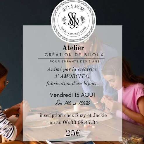 ATELIER CRÉATION DE BIJOUX POUR ENFANTS chez Suzy & Jackie