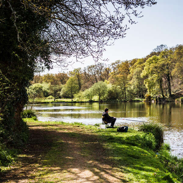 Parcours pêche de l'étang du Poulloguer