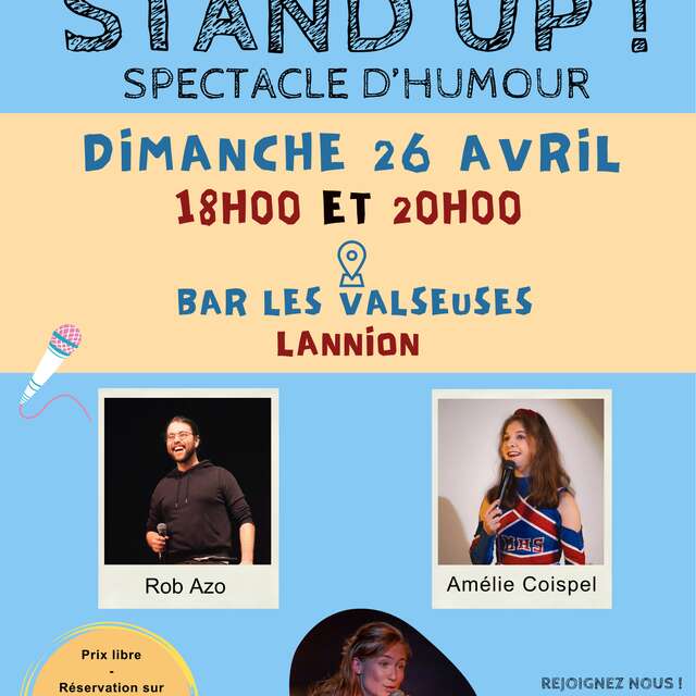 Spectacle d'humour - Bliz Stand Up aux Valseuses