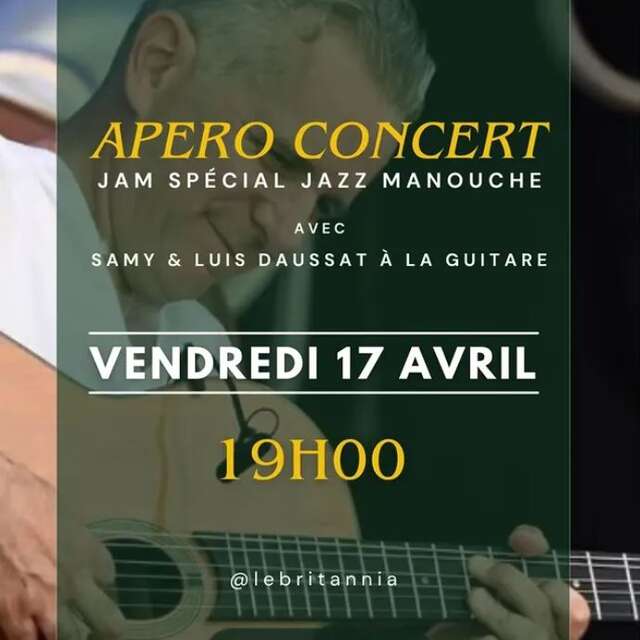 Apéro concert Jazz manouche au pub Le Britannia