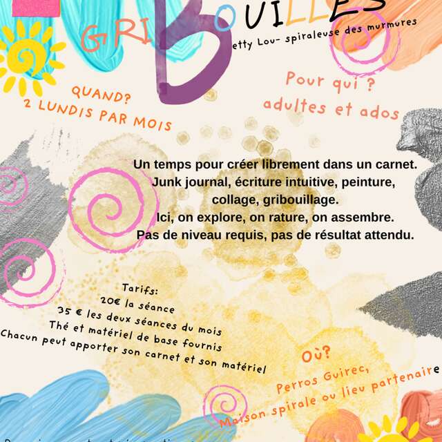LUNDI GRIBOUILLES - Atelier avec Betty Lou spiraleuse des murmures