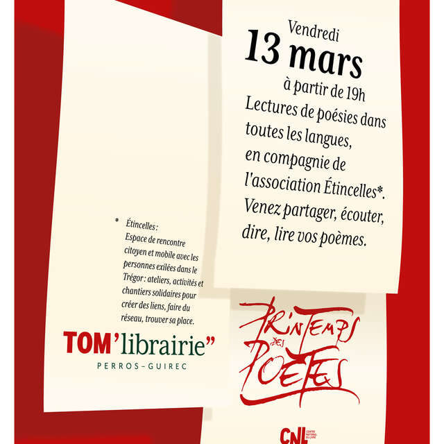 Printemps des poêtes - TOM'LIBRAIRIE''