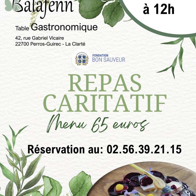Repas caricatif au Restaurant Balafenn