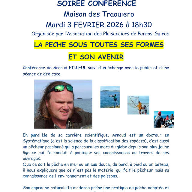 Association des Plaisanciers de Perros-Guirec: Conférence