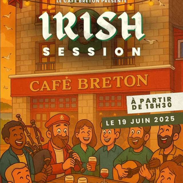 Session irlandaise au Café Breton