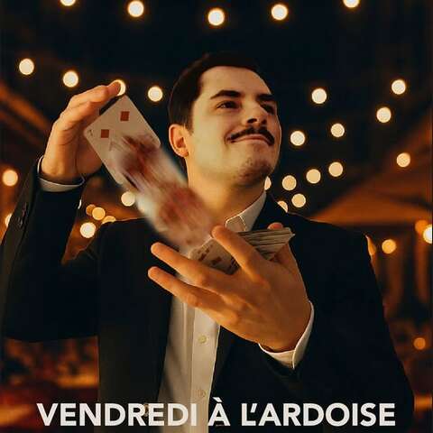 Spectacle de magie au restaurant L'Ardoise