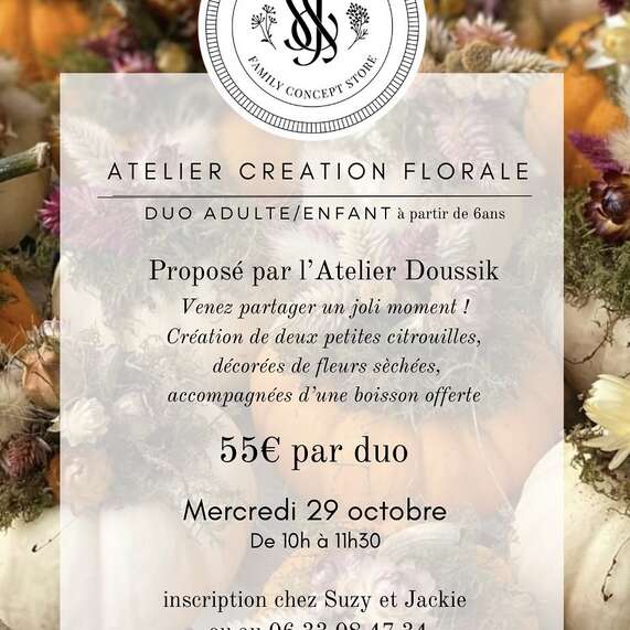ATELIER CRÉATION FLORALE chez Suzy & Jackie