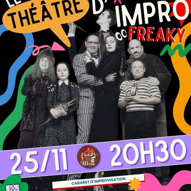 Théâtre d'impro au Café Breton
