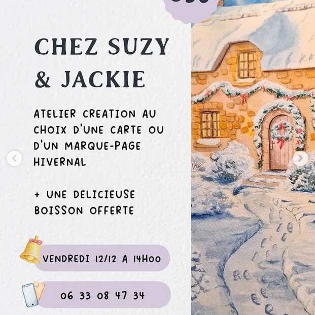ATELIER AQUARELLE chez Suzy & Jackie