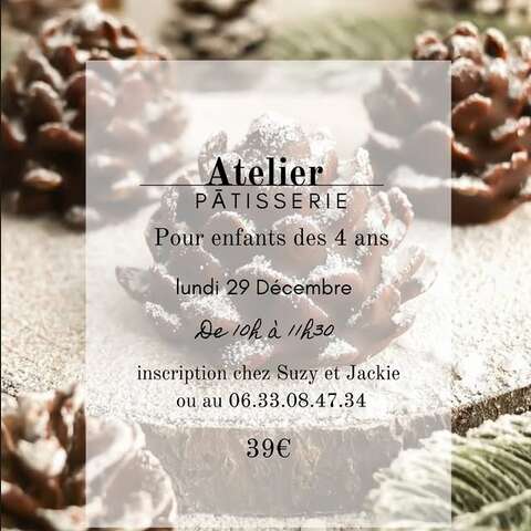 ATELIER PATISSERIE POUR ENFANTS chez Suzy & Jackie