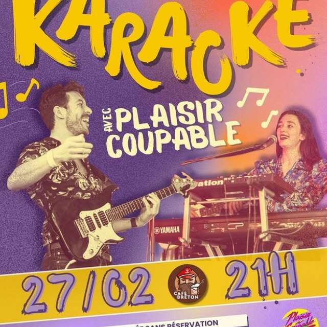 Karaoké avec Plaisir Coupable au Café Breton !