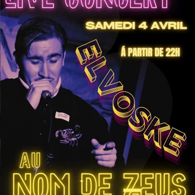 Concert Live d'ELVOSKE à Nom de Zeus