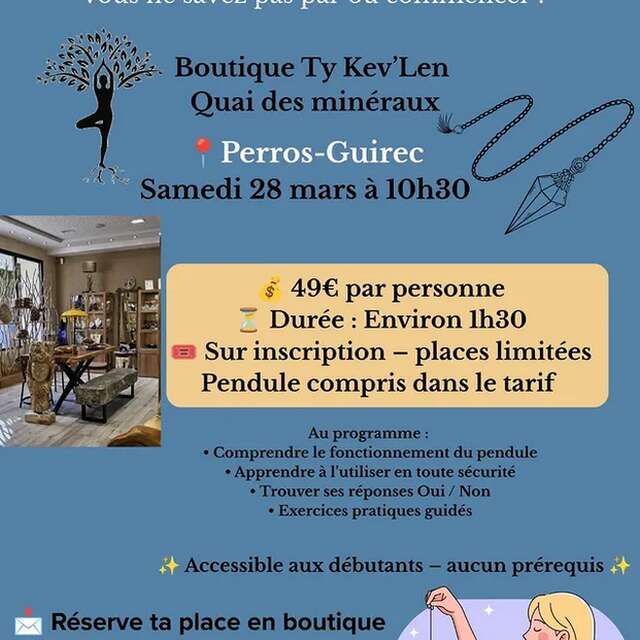 Atelier Adulte - Initiation aux pendules - Quai des Minéraux