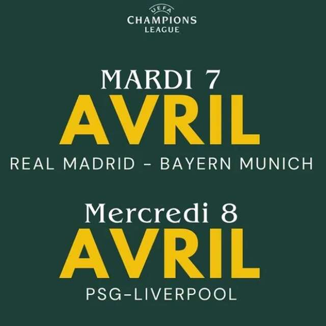 Champions League UEFA - Réal Madrid / Bayern Munich - au Pub Le Britannia