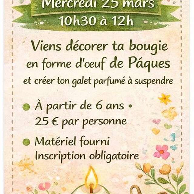 Atelier de créations de bougies