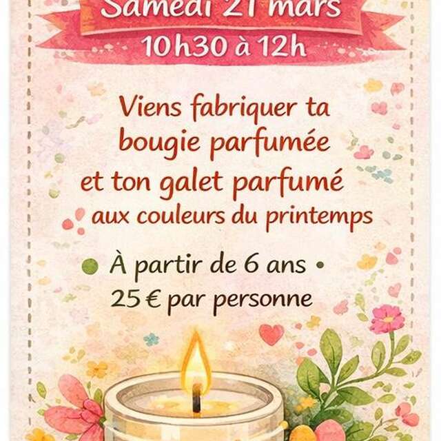 Atelier de créations de bougies