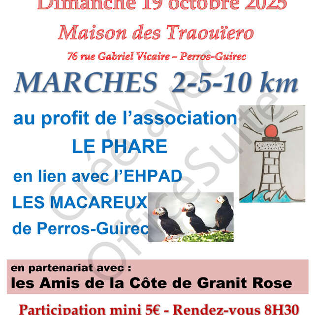 Marches 2 - 5 - 10 km au profit de l'Ephad Les Macareux