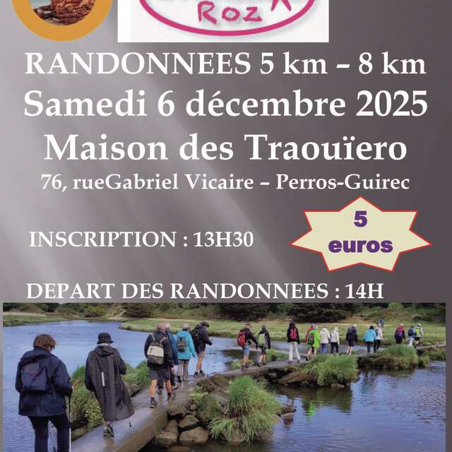 Randonnées 5 & 8 km au profit du Téléthon