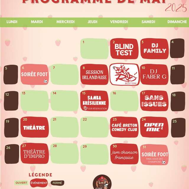 Session irlandaise au Café Breton