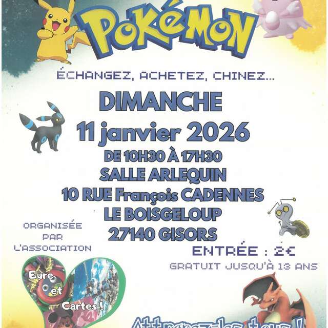 Bourse aux cartes Pokémon