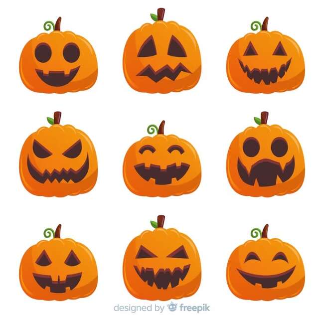 Décoration de citrouilles