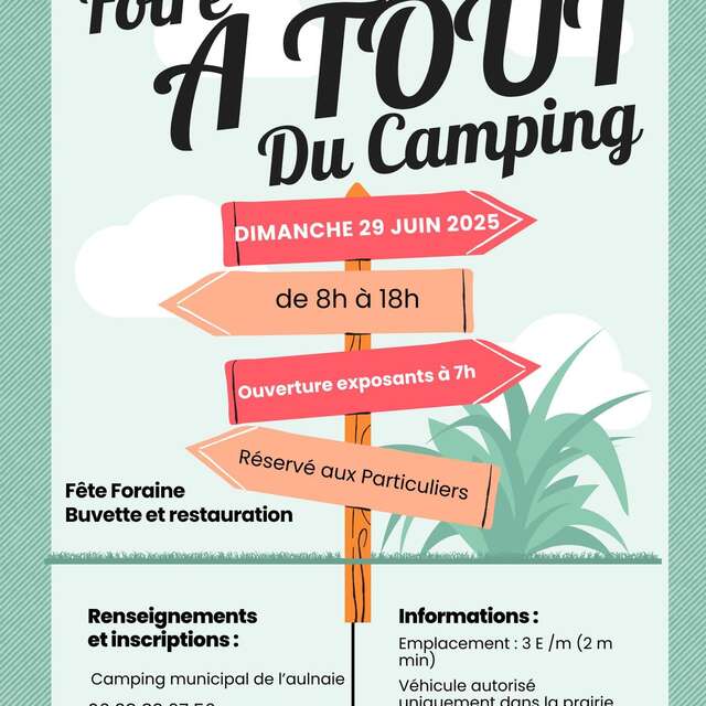Foire à tout du camping