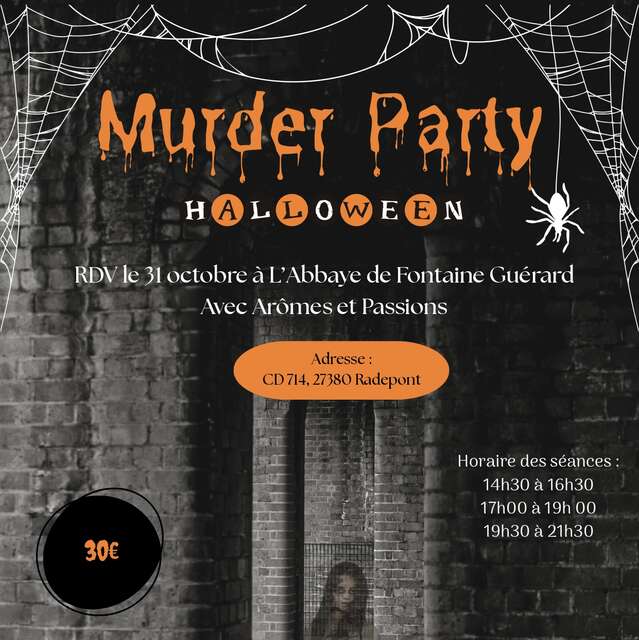 Murder Party Halloween à l'abbaye de Fontaine-Guérard
