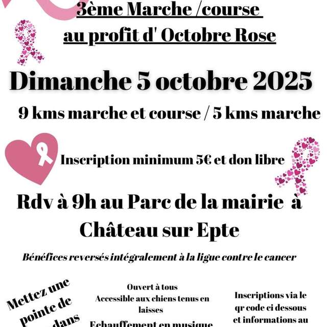Octobre Rose - 3ème marche et course