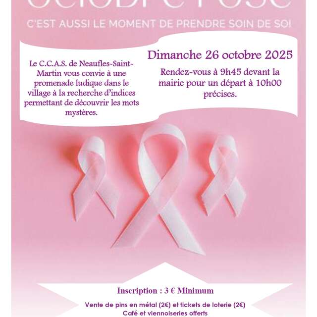 Octobre Rose - Promenade ludique