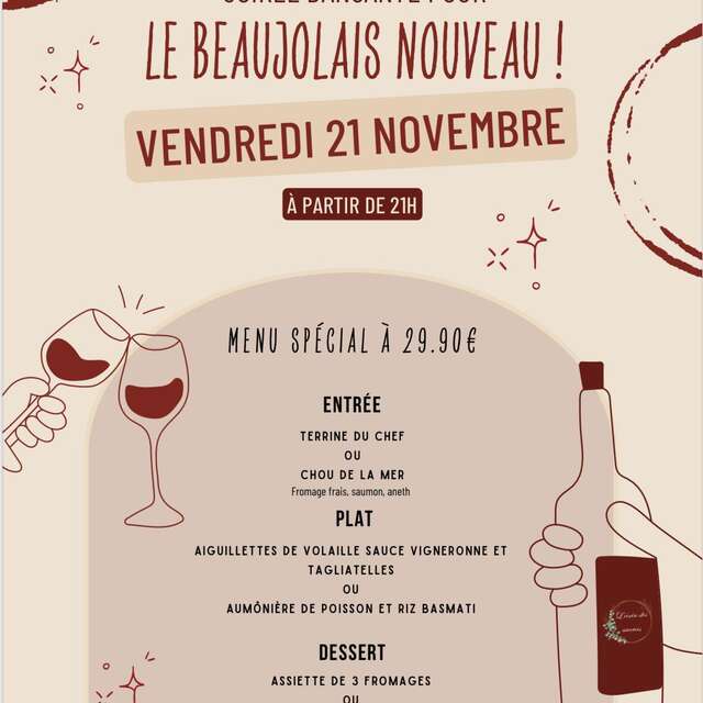 Soirée dansante pour le Beaujolais Nouveau